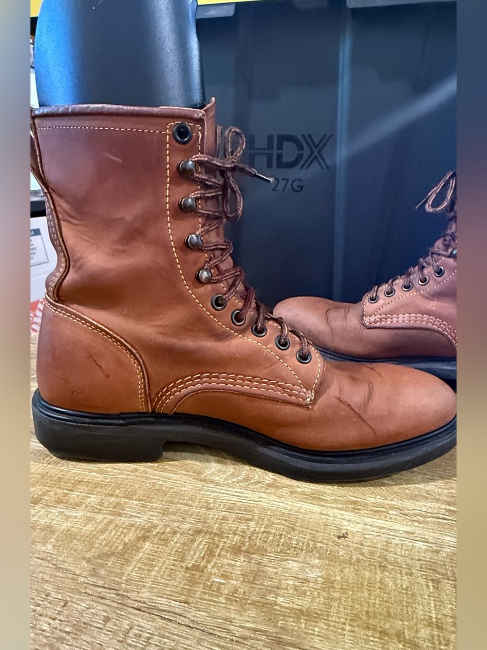 Vintage Red Wing Lace Up Boots | Size 9.5 B - Picture 5 of 13